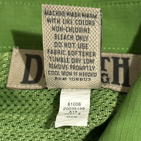 Duluth Trading Shirt CoolPlus Men Medium Fishing Hiking Vented L/S Ripstop Green - Picture 6 of 9